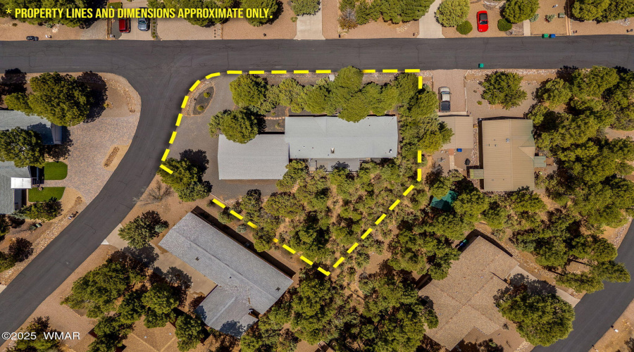 Approximate lot lines