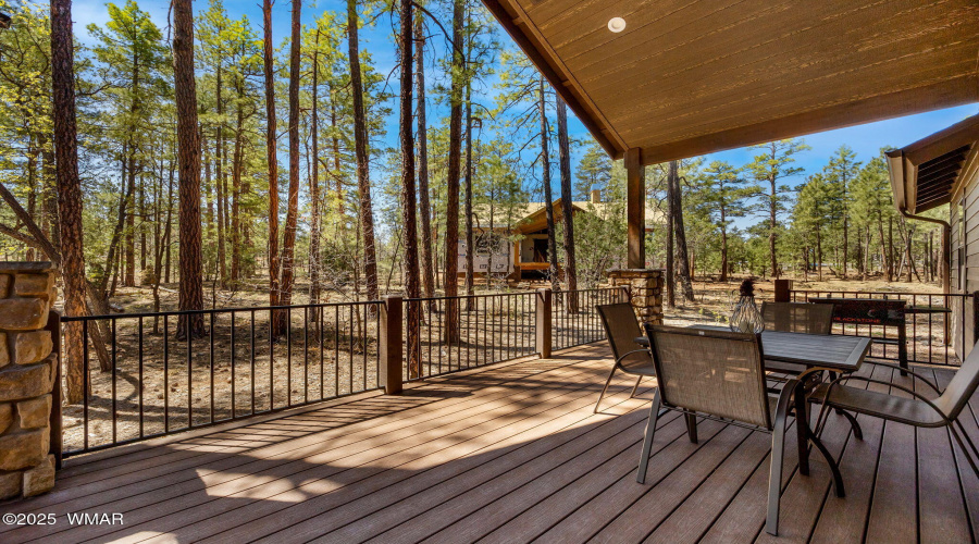 Covered back deck