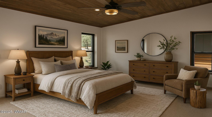 Primary Bedroom Virtual Staging