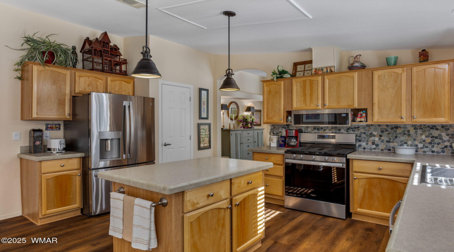 Kitchen from dining nook