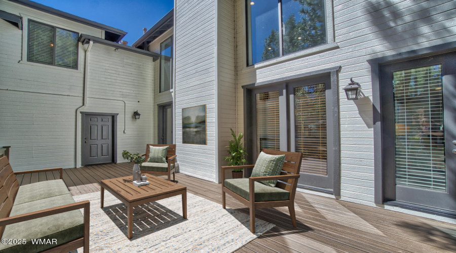 Back Deck - Staged