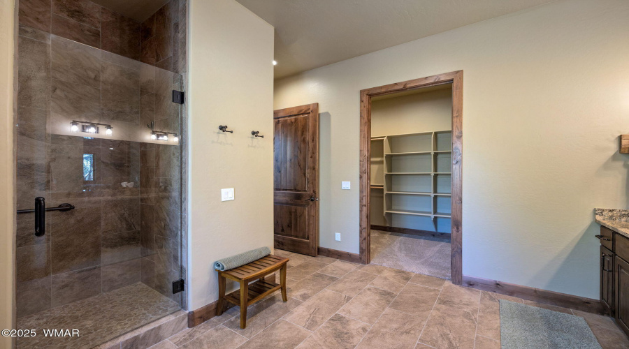 Master Closet, shower & Vanity