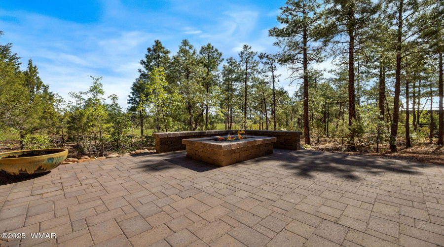 Lower paver & firepit area