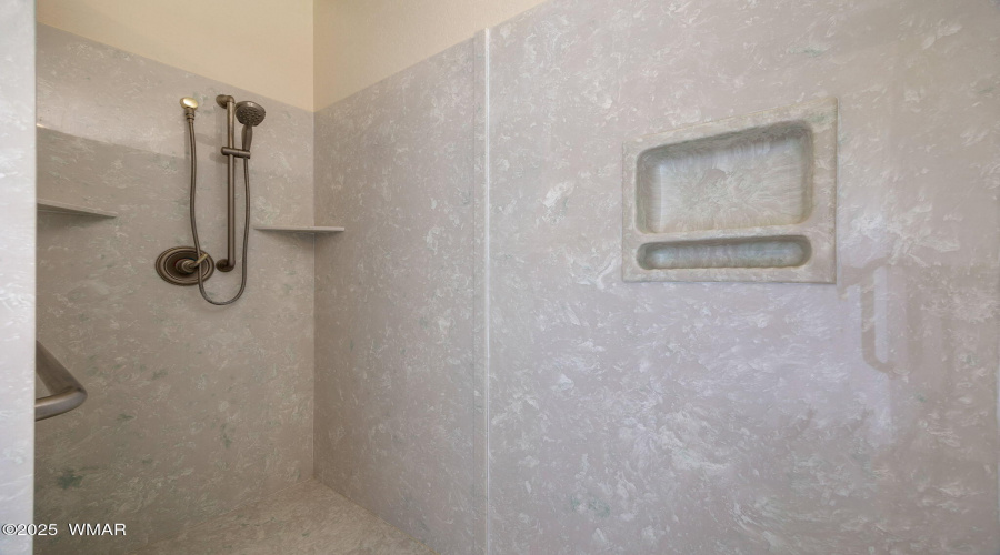 Separate tub and shower
