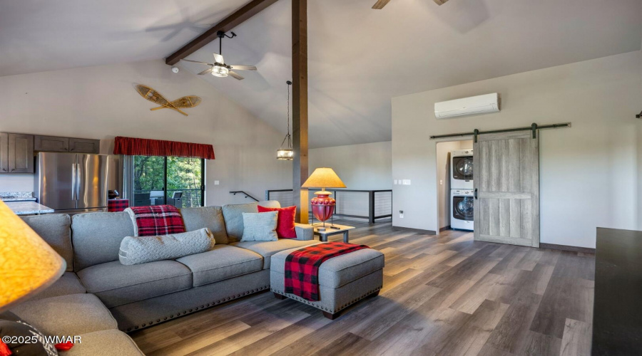 Guest house living room/laundry