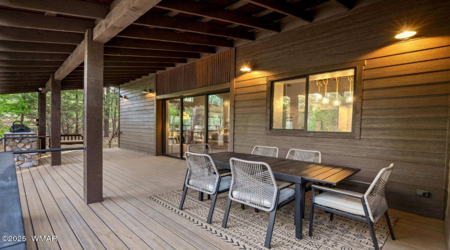 Covered back deck