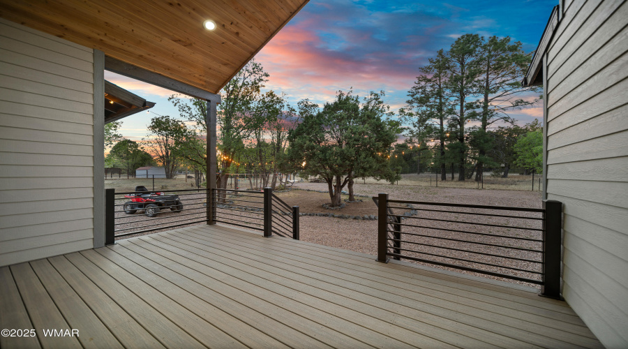 large covered deck