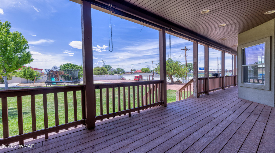 Expansive Covered Back Porch