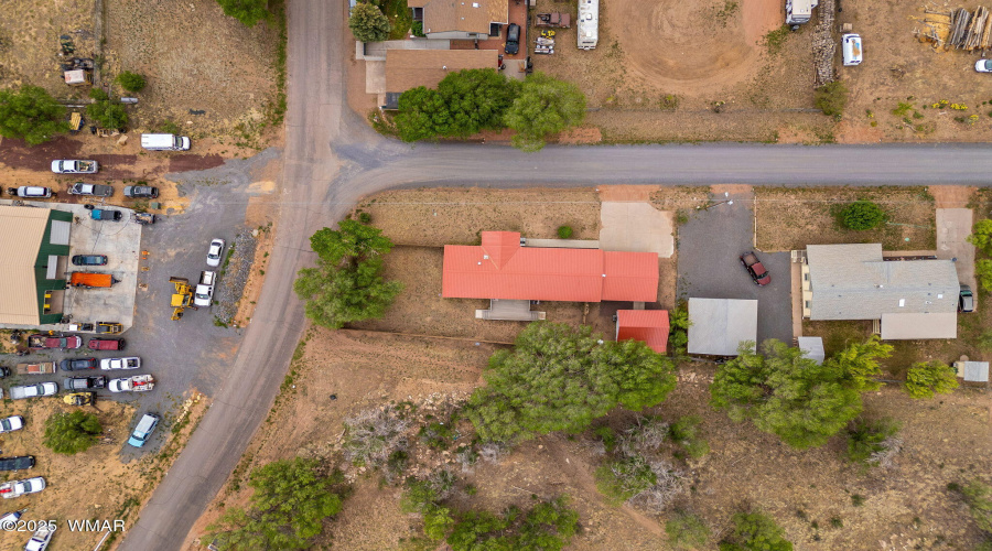 AERIAL VIEW OF LOT