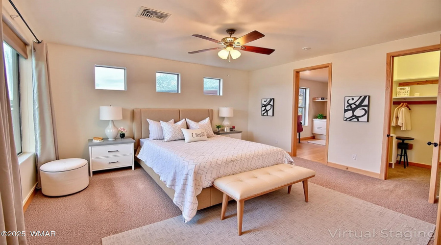 Primary Bedroom Suite Virtual Staging