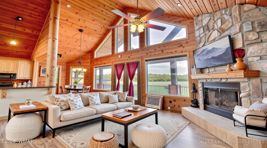 Virtual staging living room