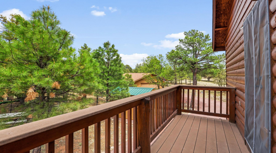 upstairs balcony