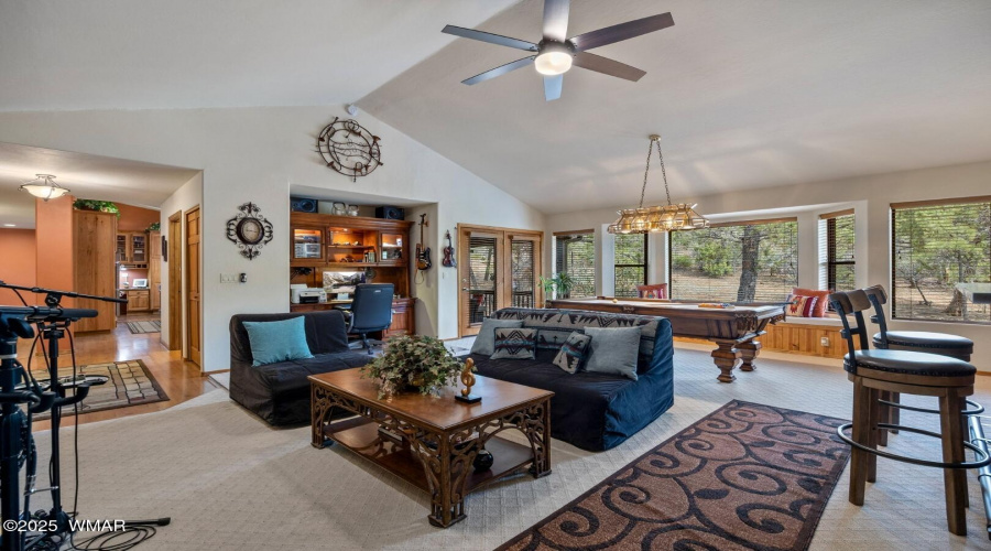Large windows bring the outdoors in