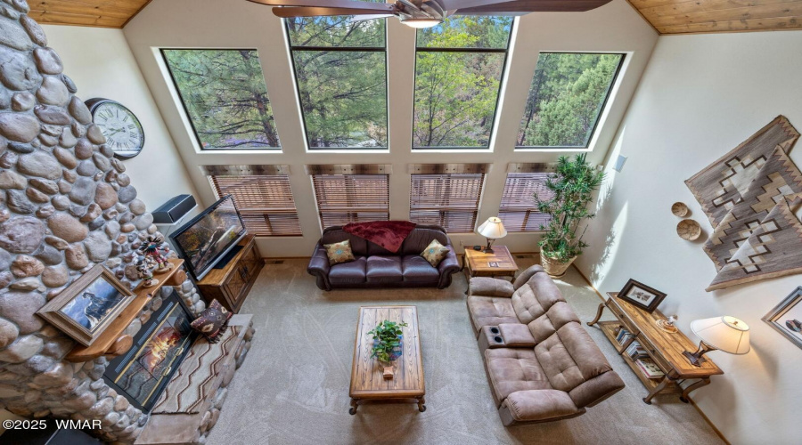 Great room from loft
