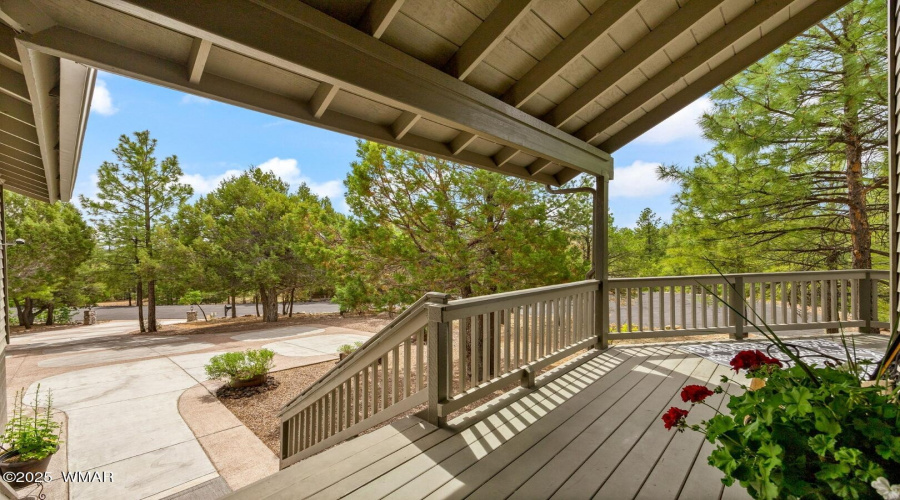 Covered front deck