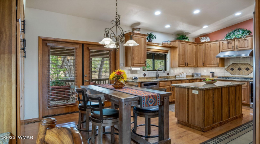 Kitchen to Covered back Deck