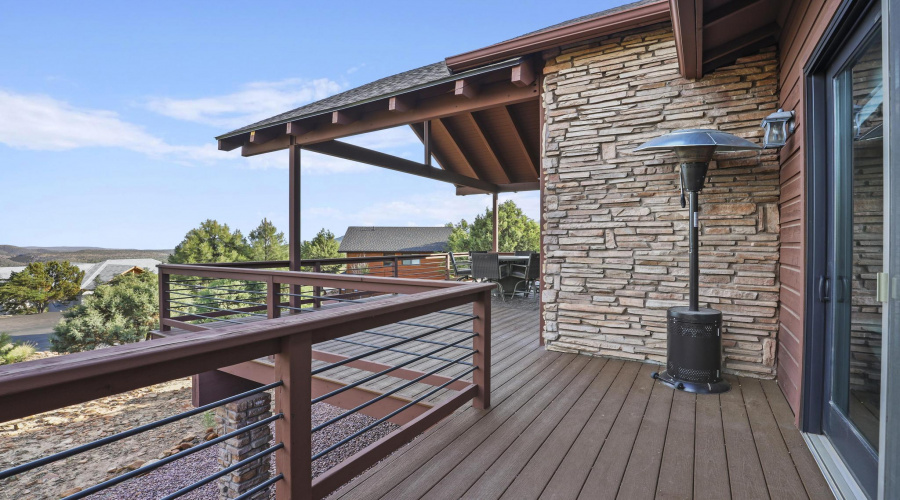 Master bedroom deck access