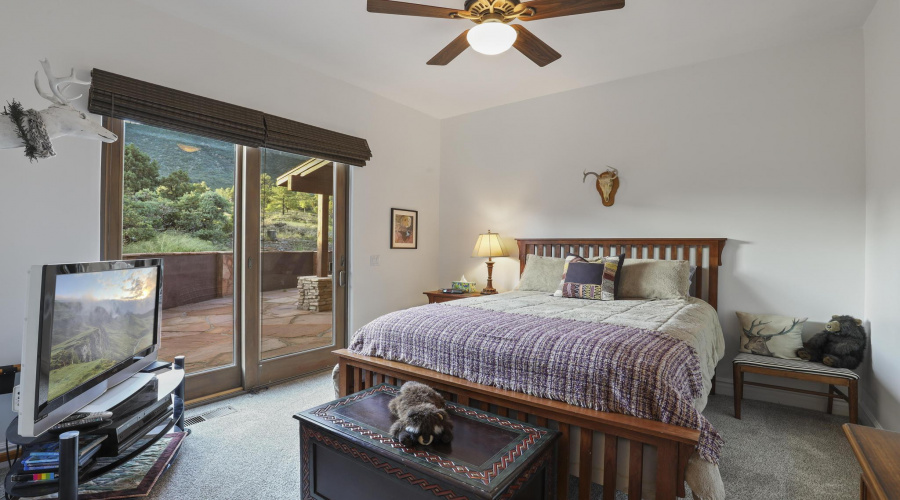 Bedroom 2 with patio access