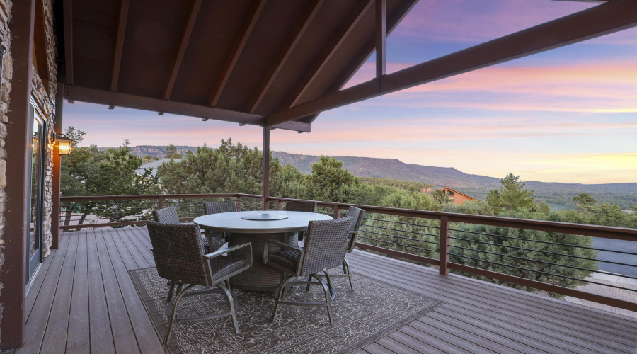 Covered deck for year-round entertaining