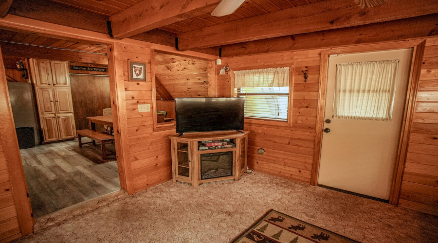 Den with Door to Outside