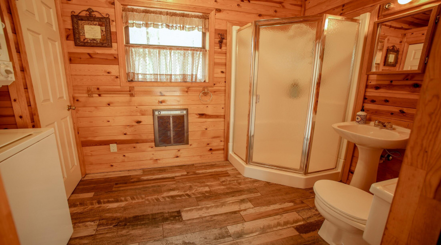 Shower and Laundry