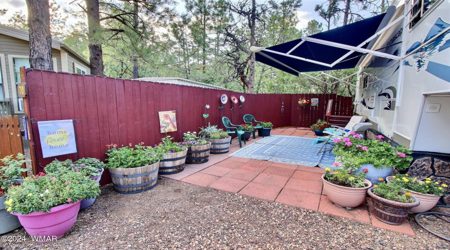 Pavers and privacy fencing