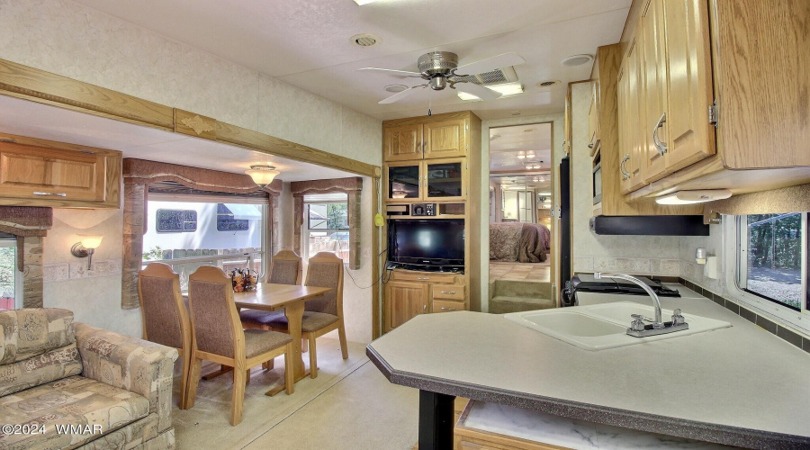 Kitchen and dining area
