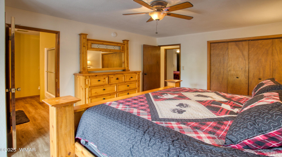 Primary Suite View to Entry and Bathroom