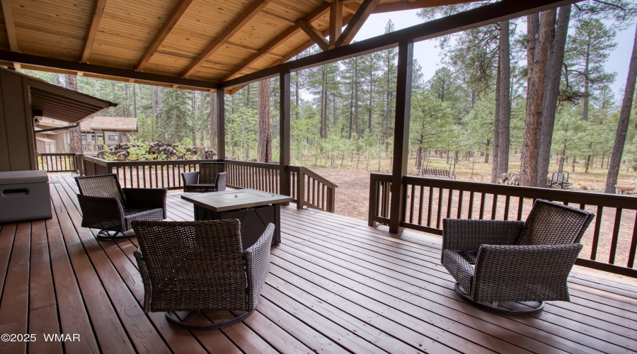 New, Expanded Covered Deck