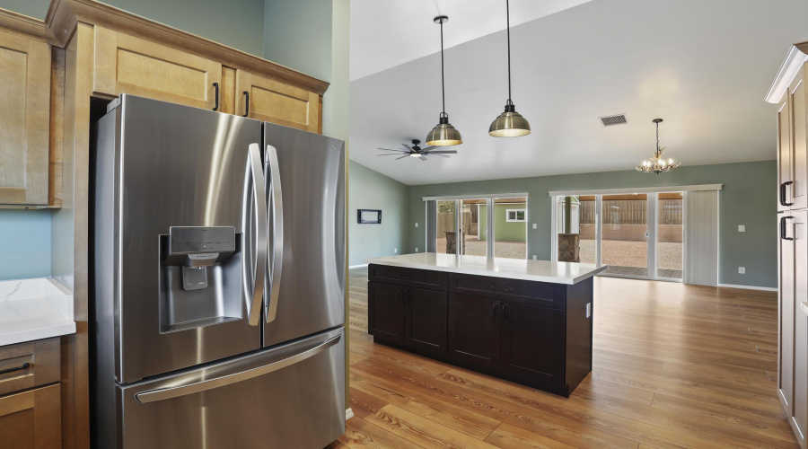 Kitchen Island-Refrigerator