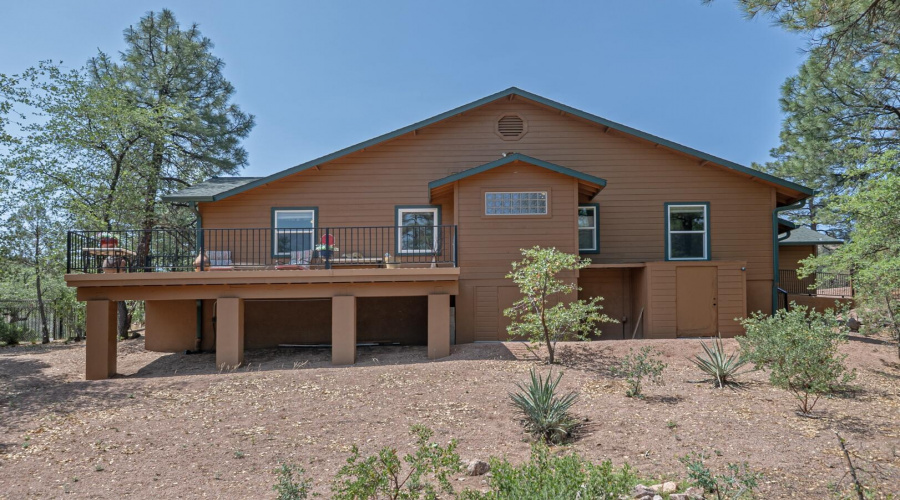 Back Exterior with 2 attached storage sh