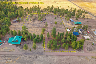 Aerial with property lines