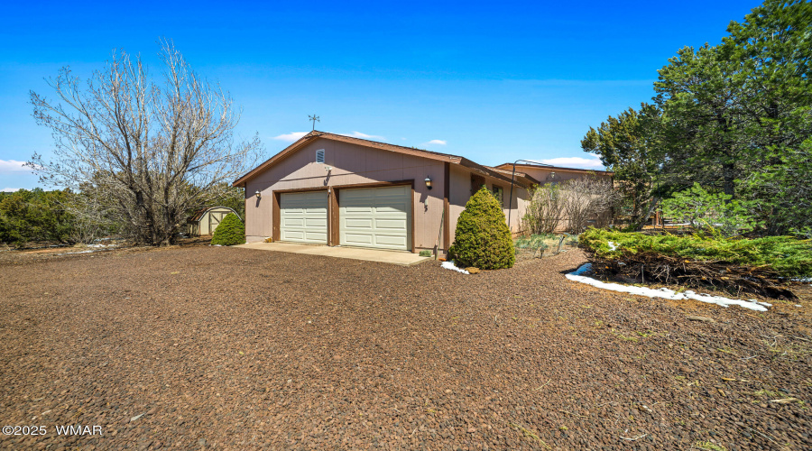Driveway To Garage and Front Entry