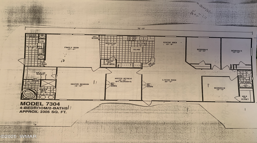Original model floorplan
