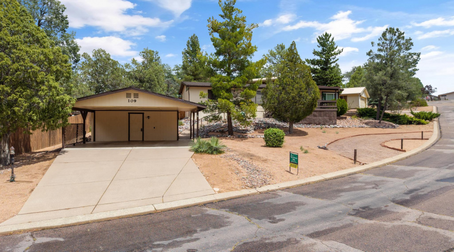 Full front and carport