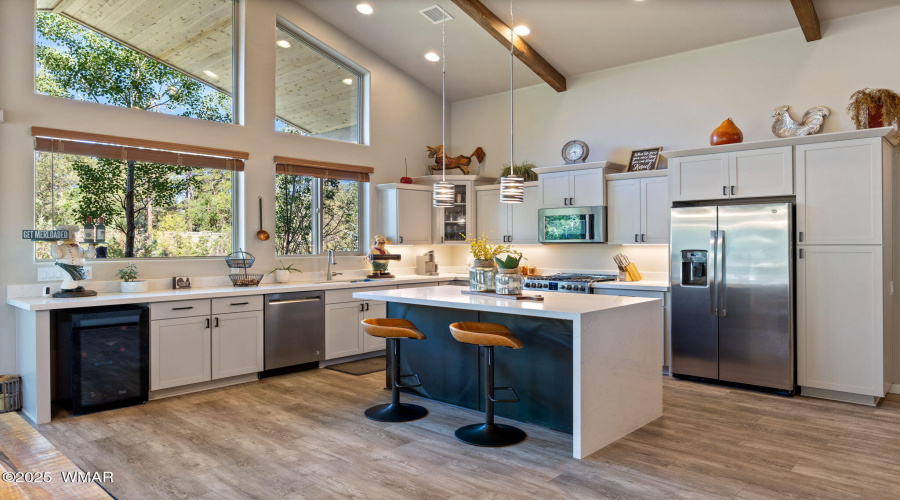 Waterfall Quartz Countertop
