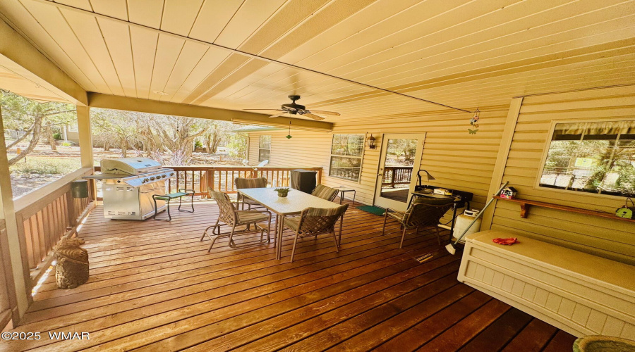 Coverd Back Deck