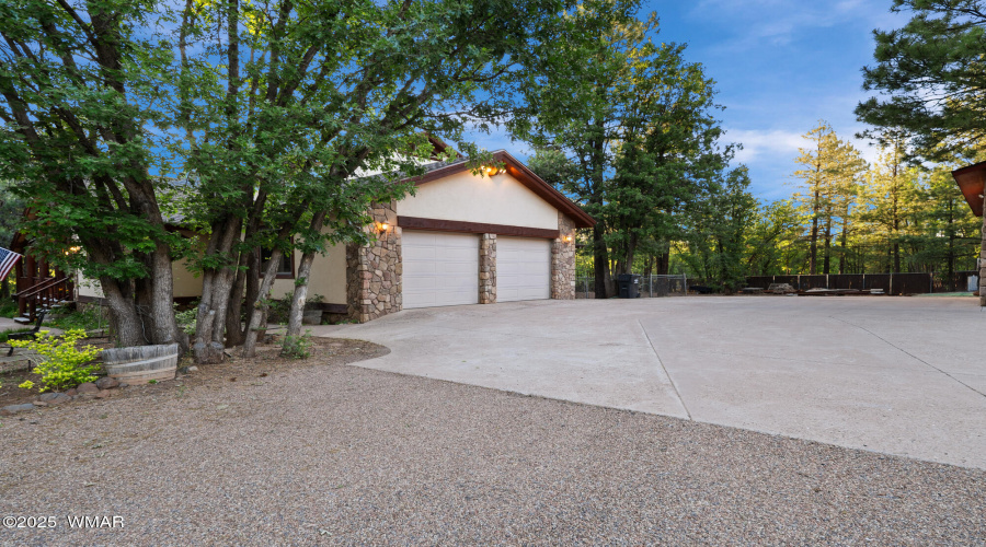 F attached 2 car garage