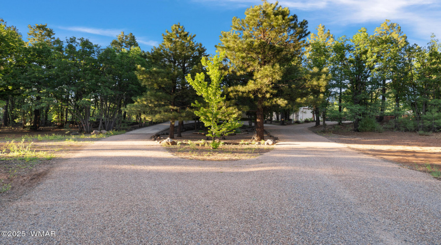 F driveway to house