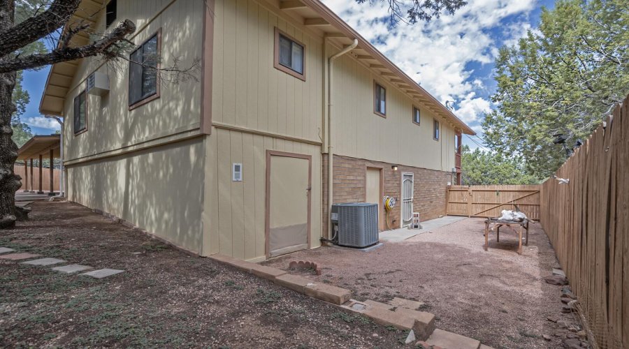 East side yard