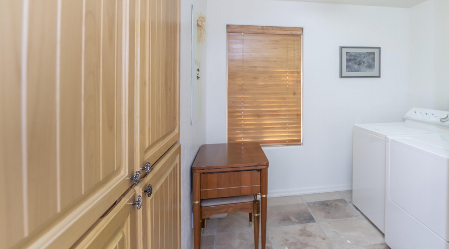 Indoor Laundry off hallway