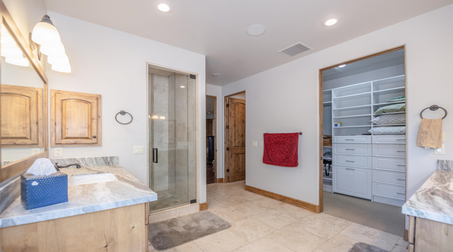 Primary bath and closet