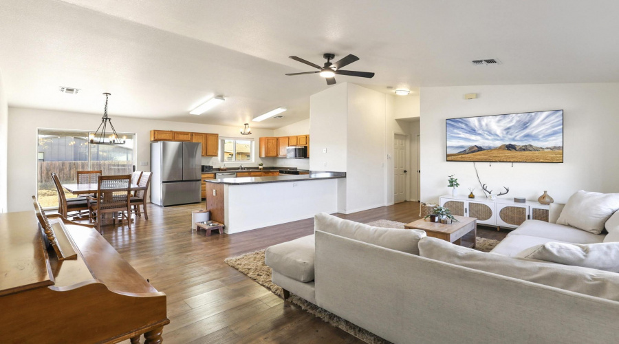 Kitchen-Dining-Living Room