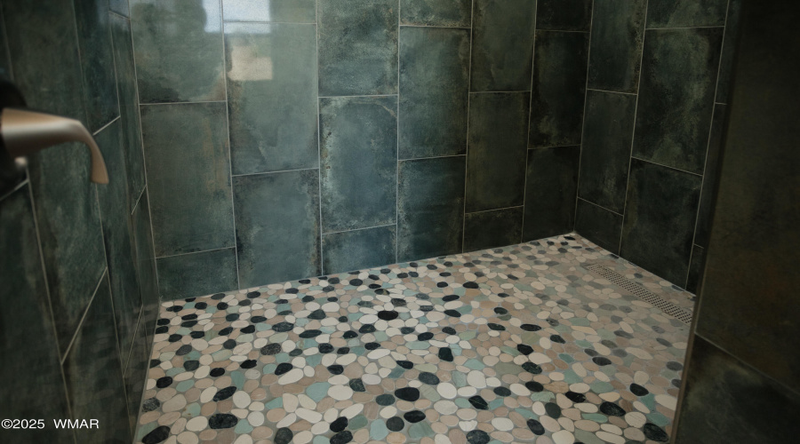 Pebble Stone Tile Shower