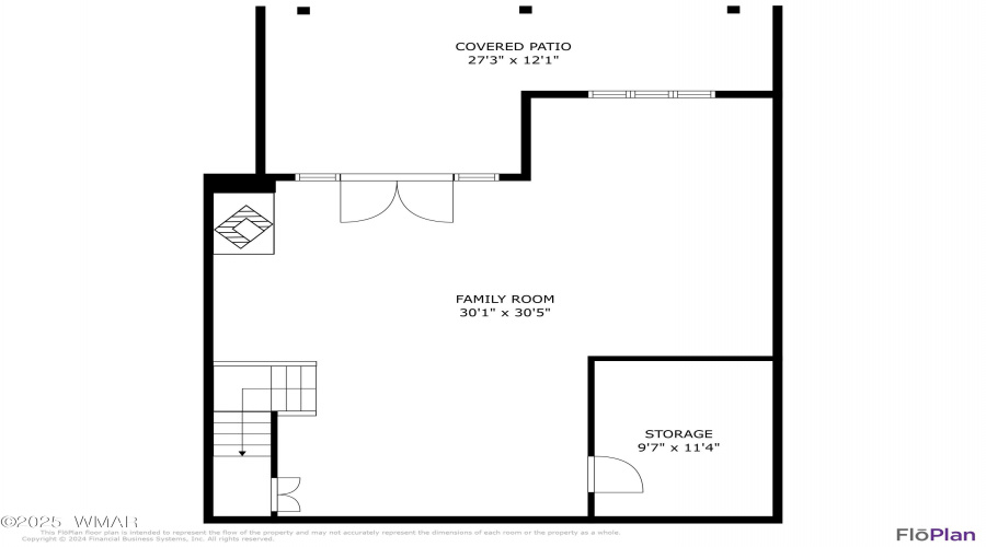 Basement w/dimensions