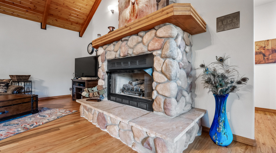 Beautiful Stone Fireplace