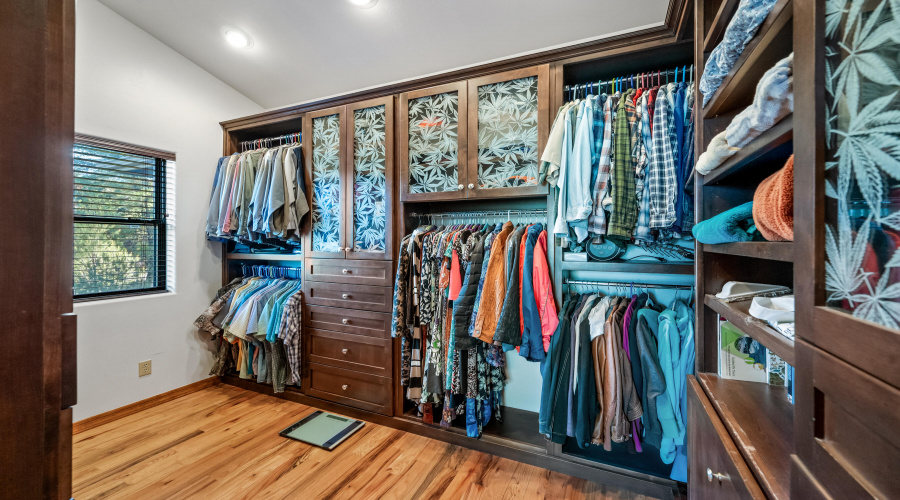 Master Walk-In Closet with Amazing Built