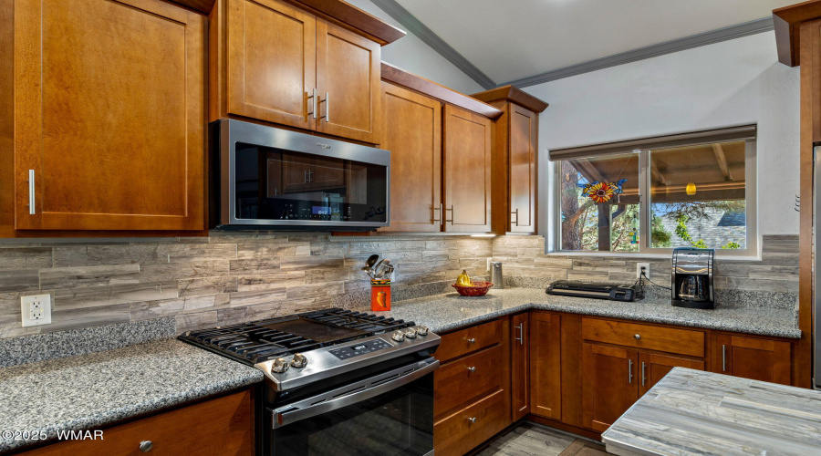Stainless Steel Appliances in Kitchen
