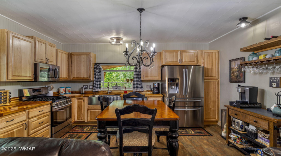 Stainless Steel Appliances in Kitchen