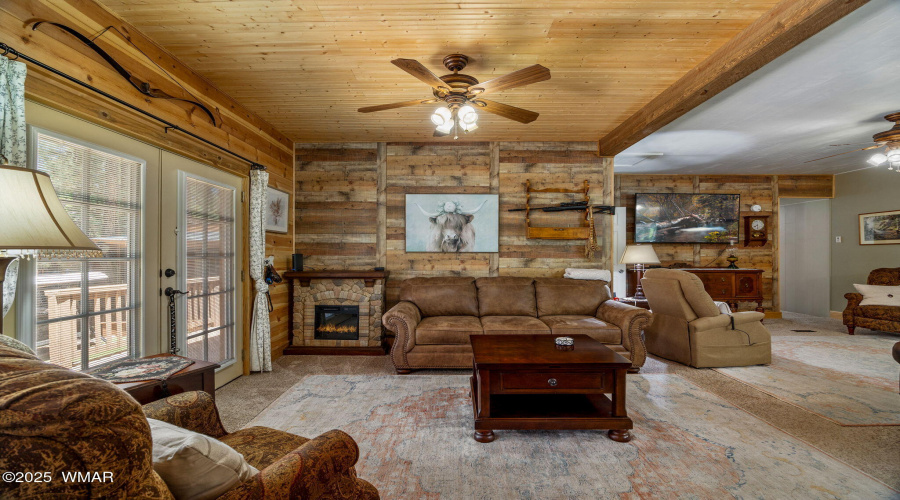 Living Room with Gas Fireplace